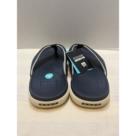 NEW REEF Cushion Norte Water Friendly Flip Flop Sandals Size 12 Navy Blue NWT main image 6